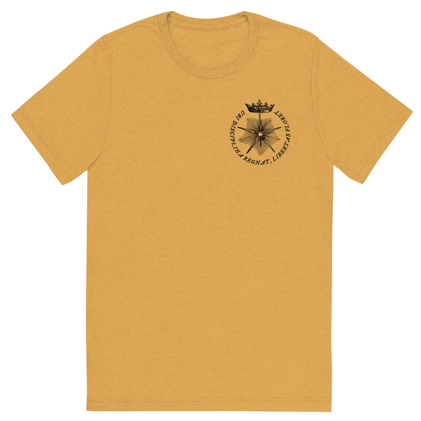 Where Discipline Reigns Liberty Flourishes Tri-Blend Graphic T-Shirt