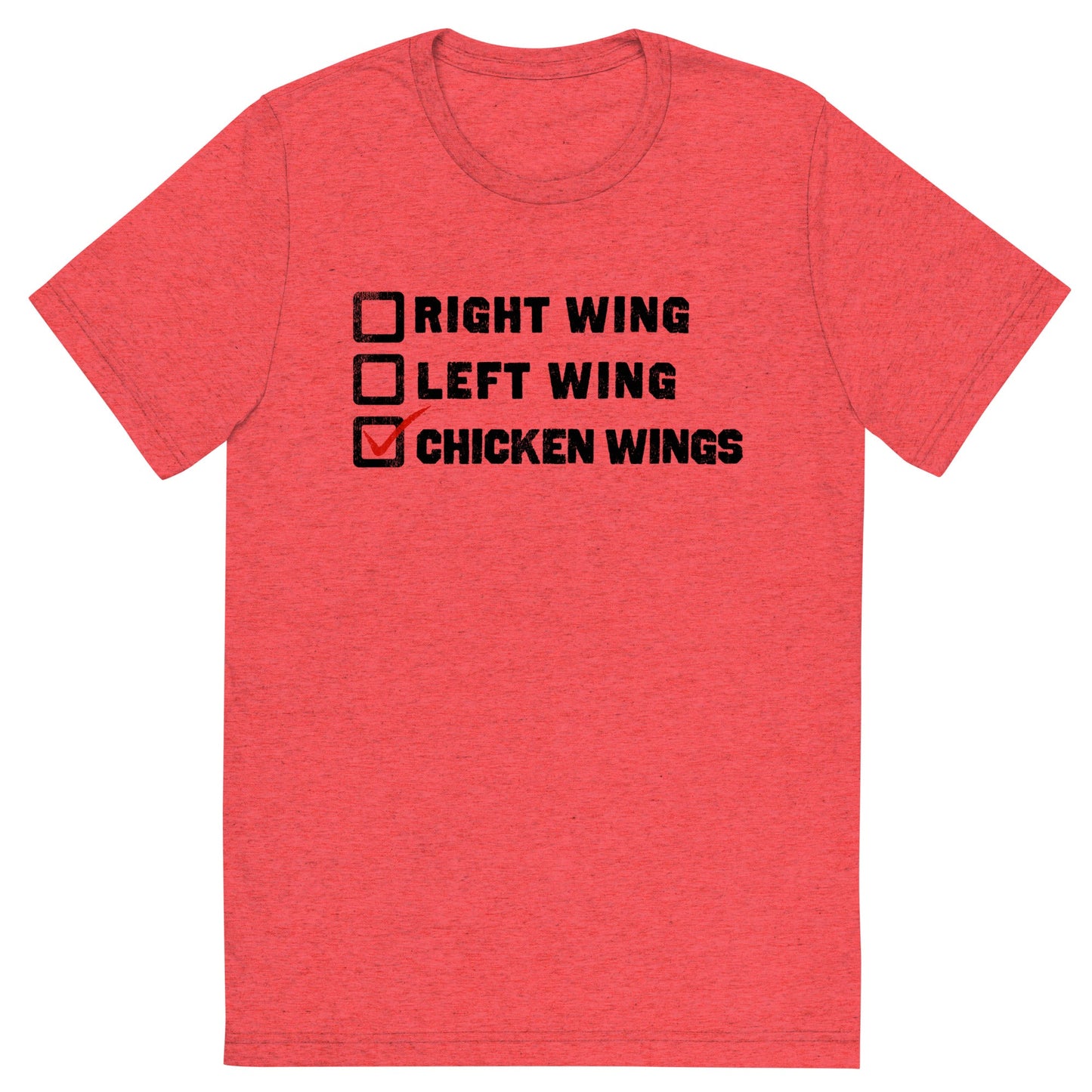 Choose Chicken Wings Tri-Blend Athletic T-Shirt