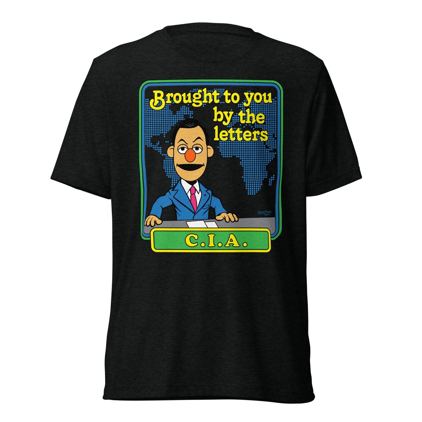 Brought to You By the Letters CIA Tri-Blend Track Shirt
