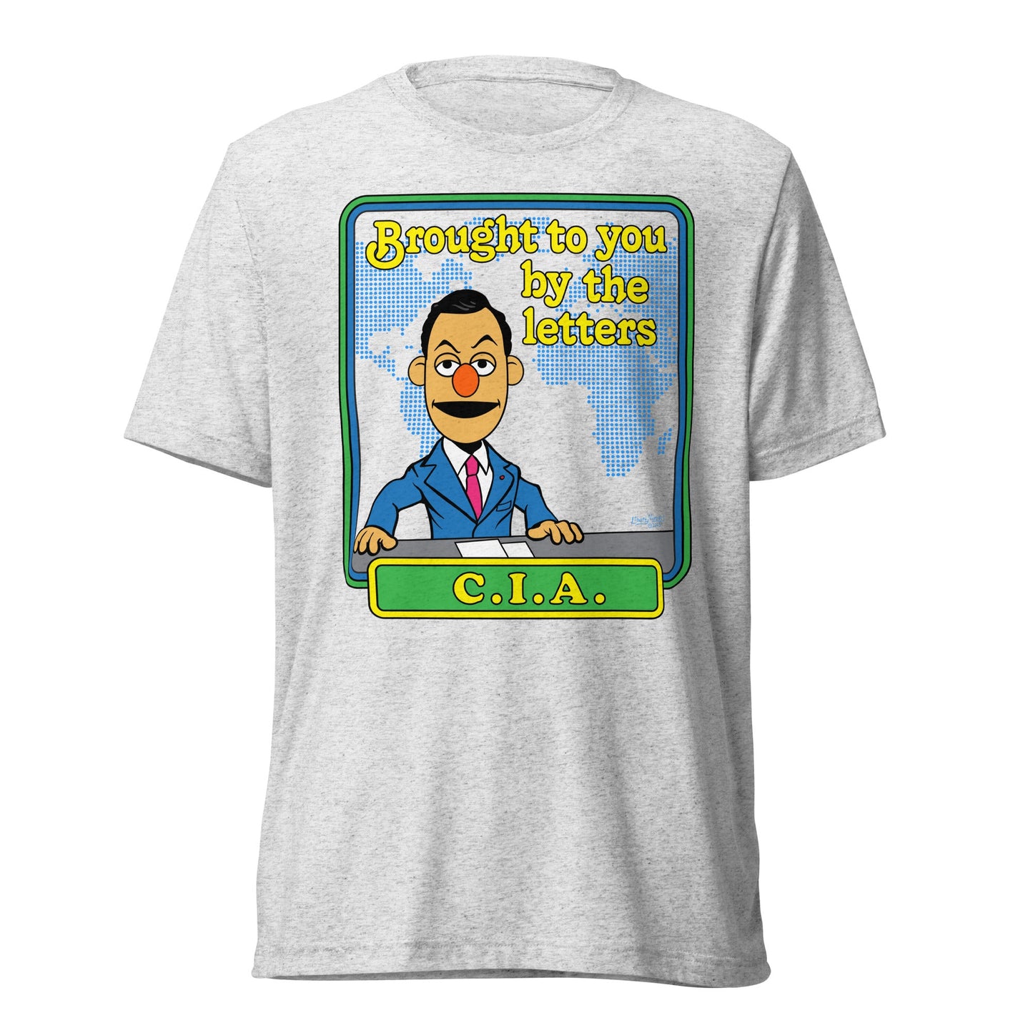 Brought to You By the Letters CIA Tri-Blend Track Shirt