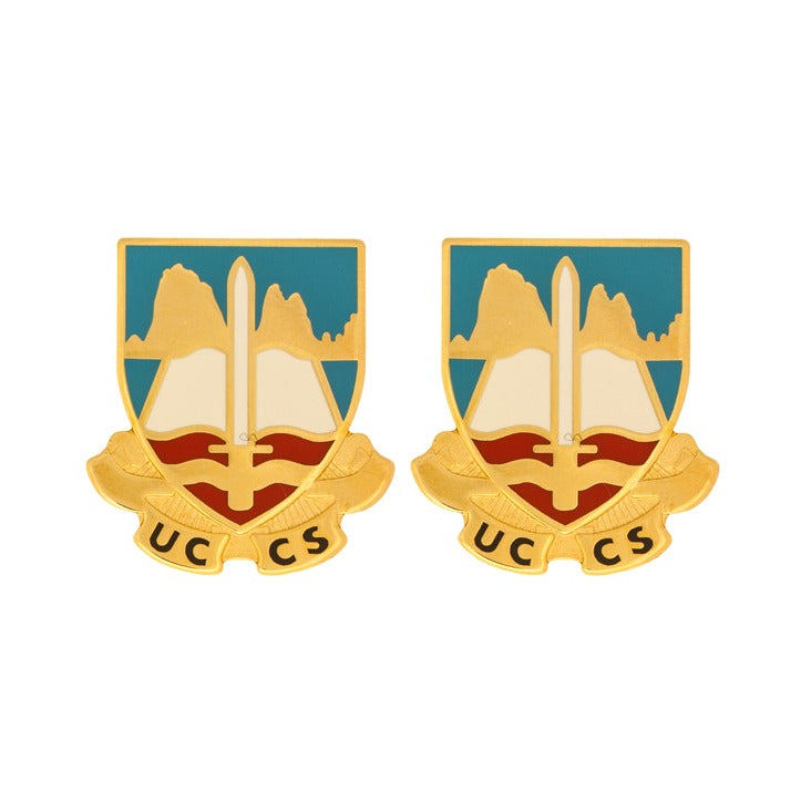 University of Colorado-Colorado Springs ROTC Unit Crest - Pair - UCCS