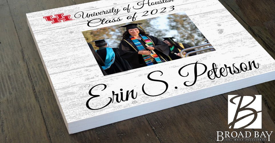 University of Houston Graduation Frame - Class Year Picture Plaque - Custom - Upload Your Photo, Name & Class Year – 10.5"x10.5"