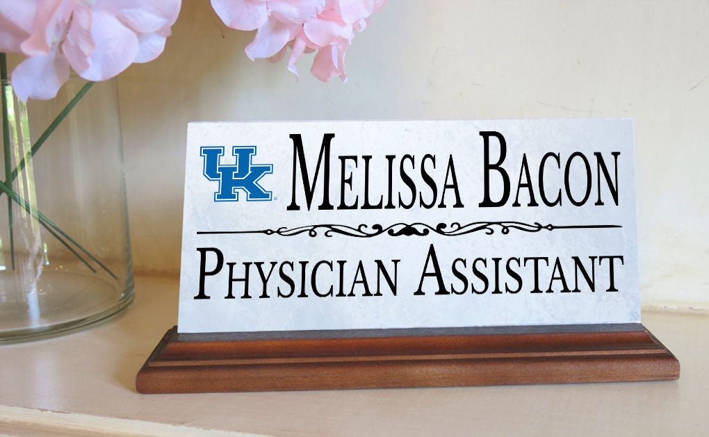 University of Kentucky Desk Nameplate – Custom Marble Name Sign