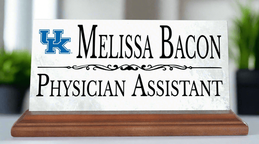 University of Kentucky Desk Nameplate – Custom Marble Name Sign