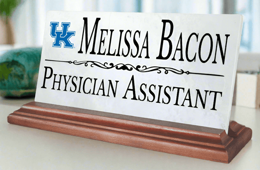 University of Kentucky Desk Nameplate – Custom Marble Name Sign