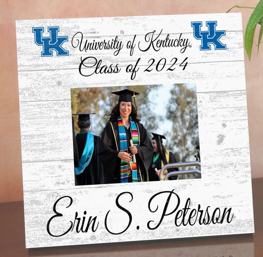 Kentucky Wildcats Graduation Frame - Class Year Picture Plaque - Custom - Upload Your Photo, Name & Class Year – 10.5"x10.5"