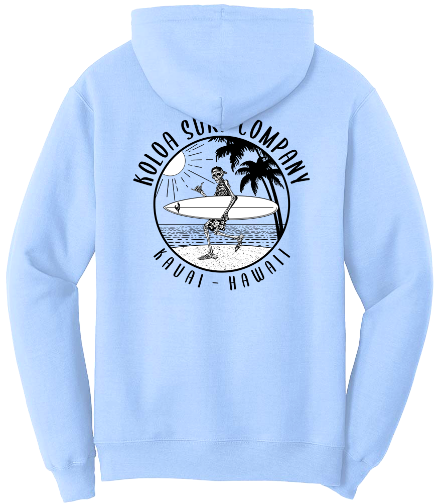 Koloa Skeleton Gone Surfin Hoodie