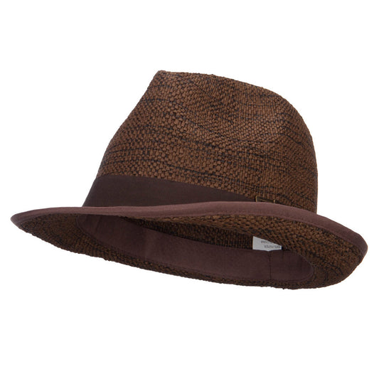 Classic Men's Woven Paper Straw Fedora