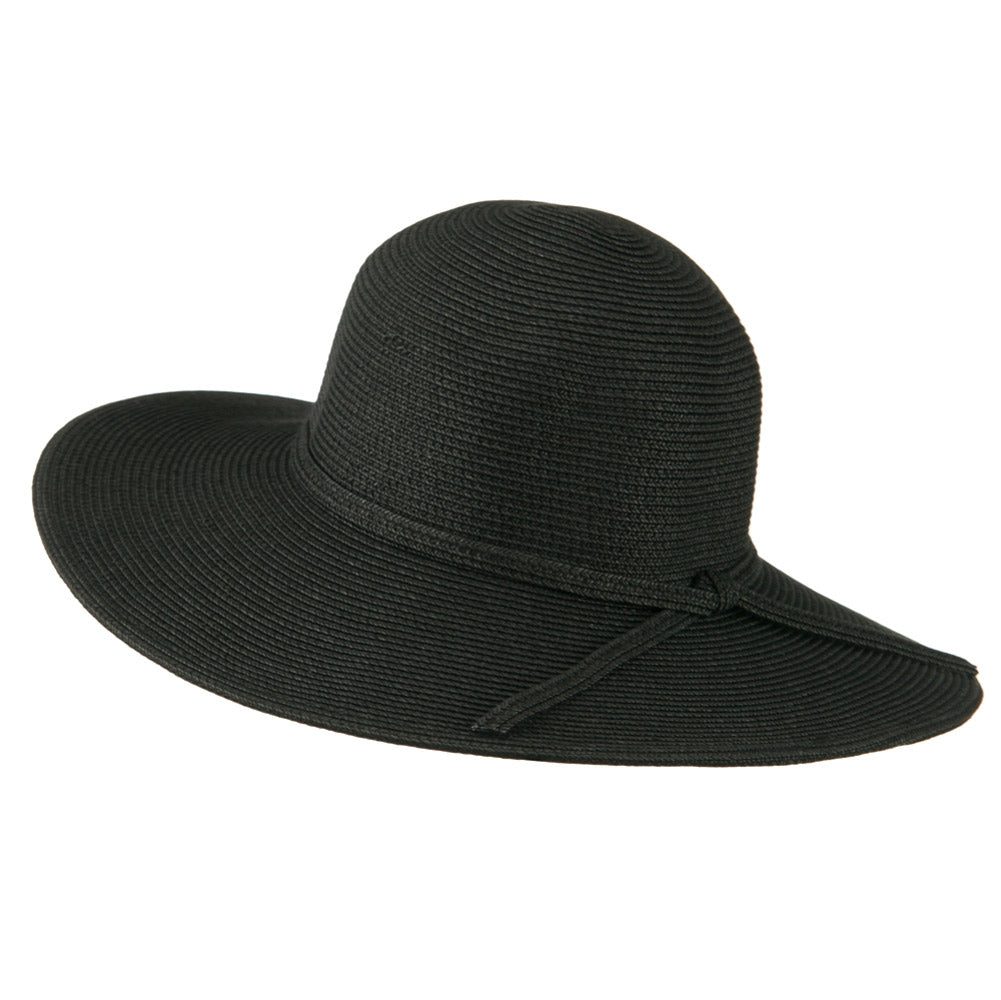 UPF 50+ Solid Cotton Paper Braid Flat Brim Hat