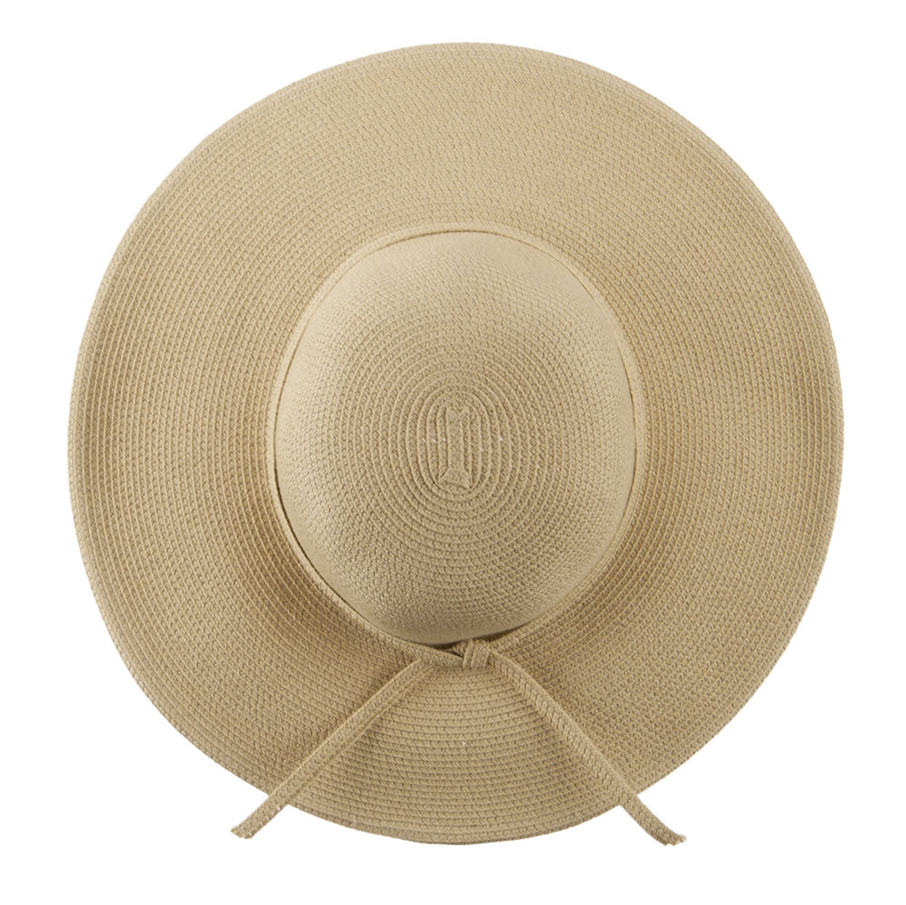 UPF 50+ Solid Cotton Paper Braid Flat Brim Hat