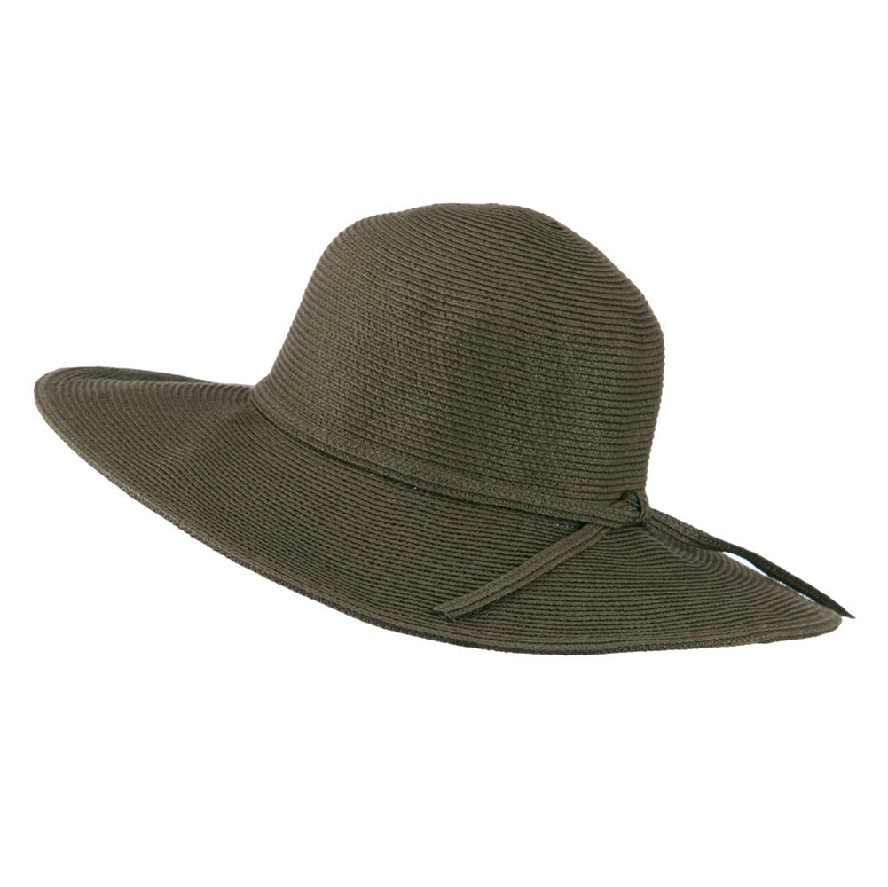 UPF 50+ Solid Cotton Paper Braid Flat Brim Hat
