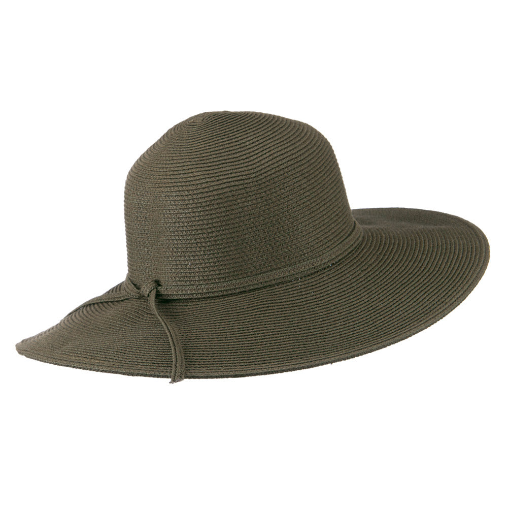 UPF 50+ Solid Cotton Paper Braid Flat Brim Hat