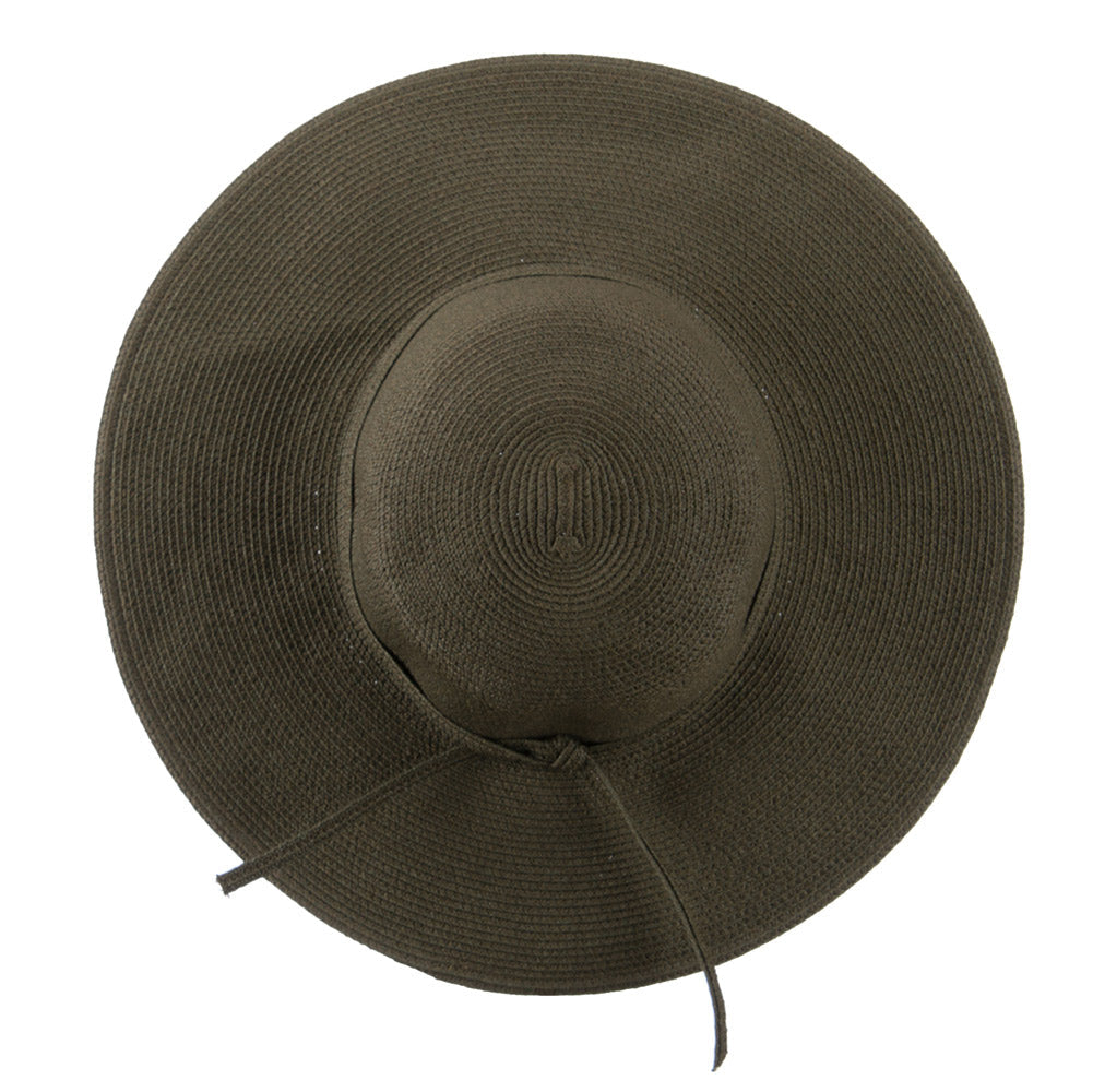 UPF 50+ Solid Cotton Paper Braid Flat Brim Hat