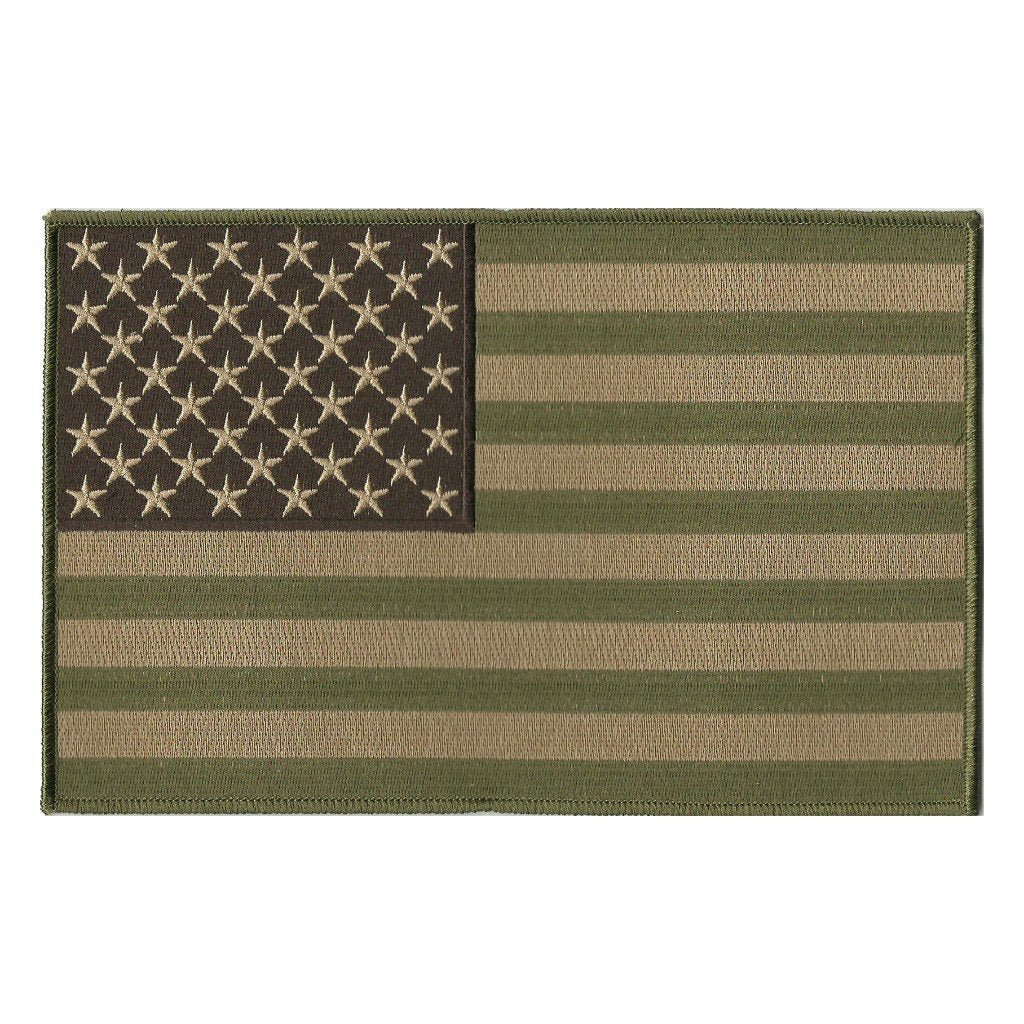 USA Flag Patches - Motorcycle Vest - Iron-On