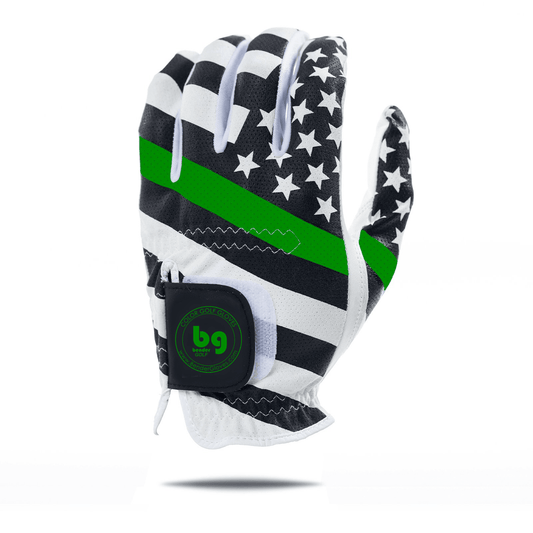 USA Green Line Mesh Golf Glove