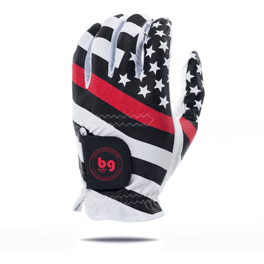 USA Red Line Mesh Golf Glove
