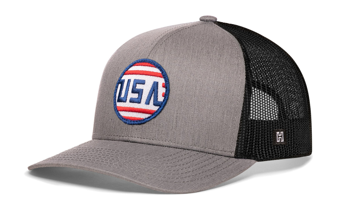 USA Stripes Trucker Hat  |  America Snapback