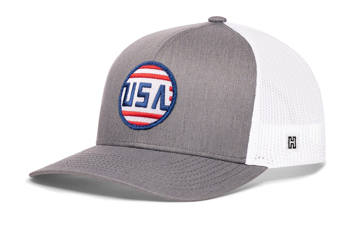USA Stripes Trucker Hat  |  America Snapback