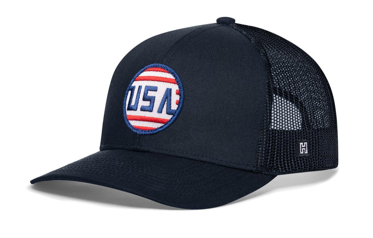 USA Stripes Trucker Hat  |  America Snapback