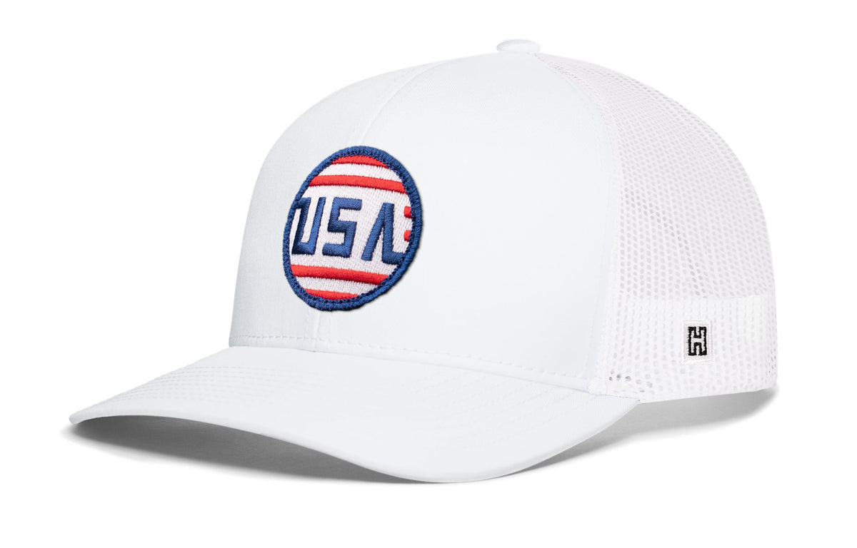 USA Stripes Trucker Hat  |  America Snapback