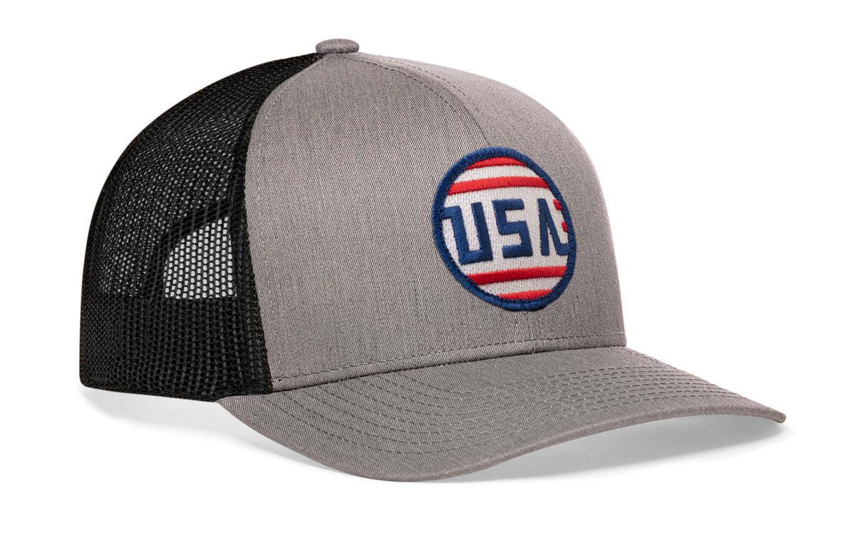USA Stripes Trucker Hat  |  America Snapback