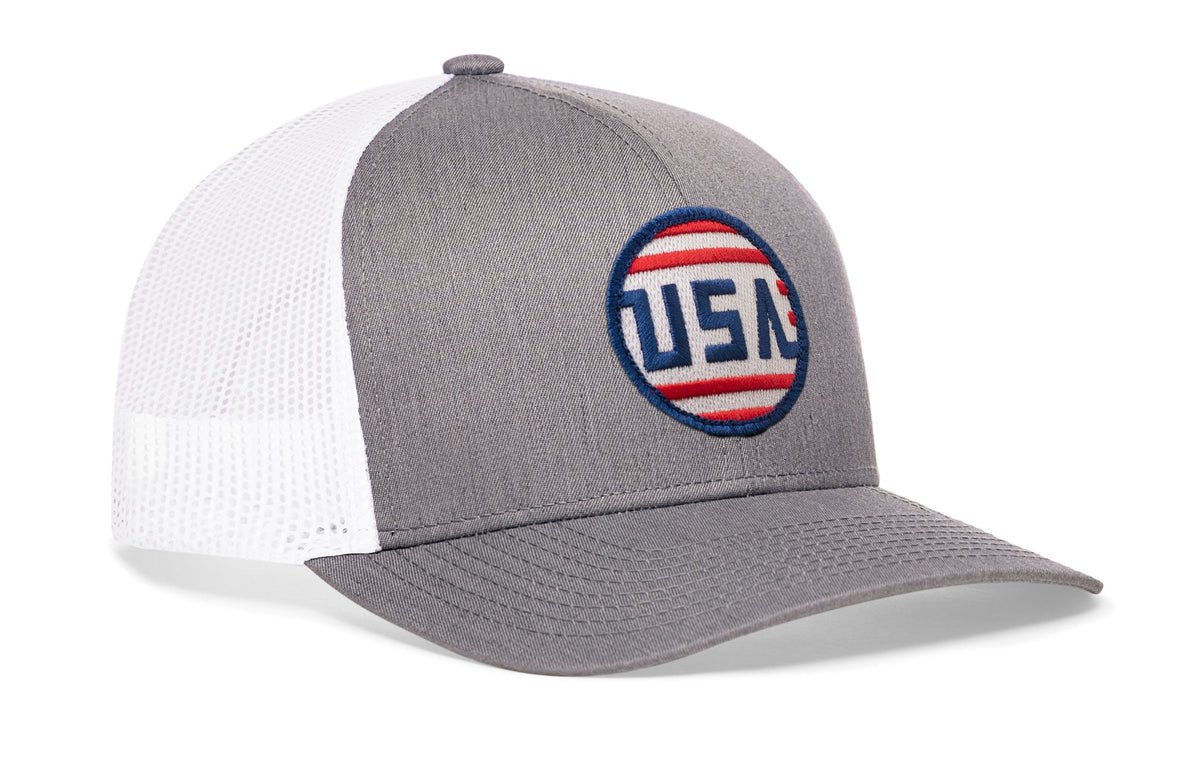 USA Stripes Trucker Hat  |  America Snapback