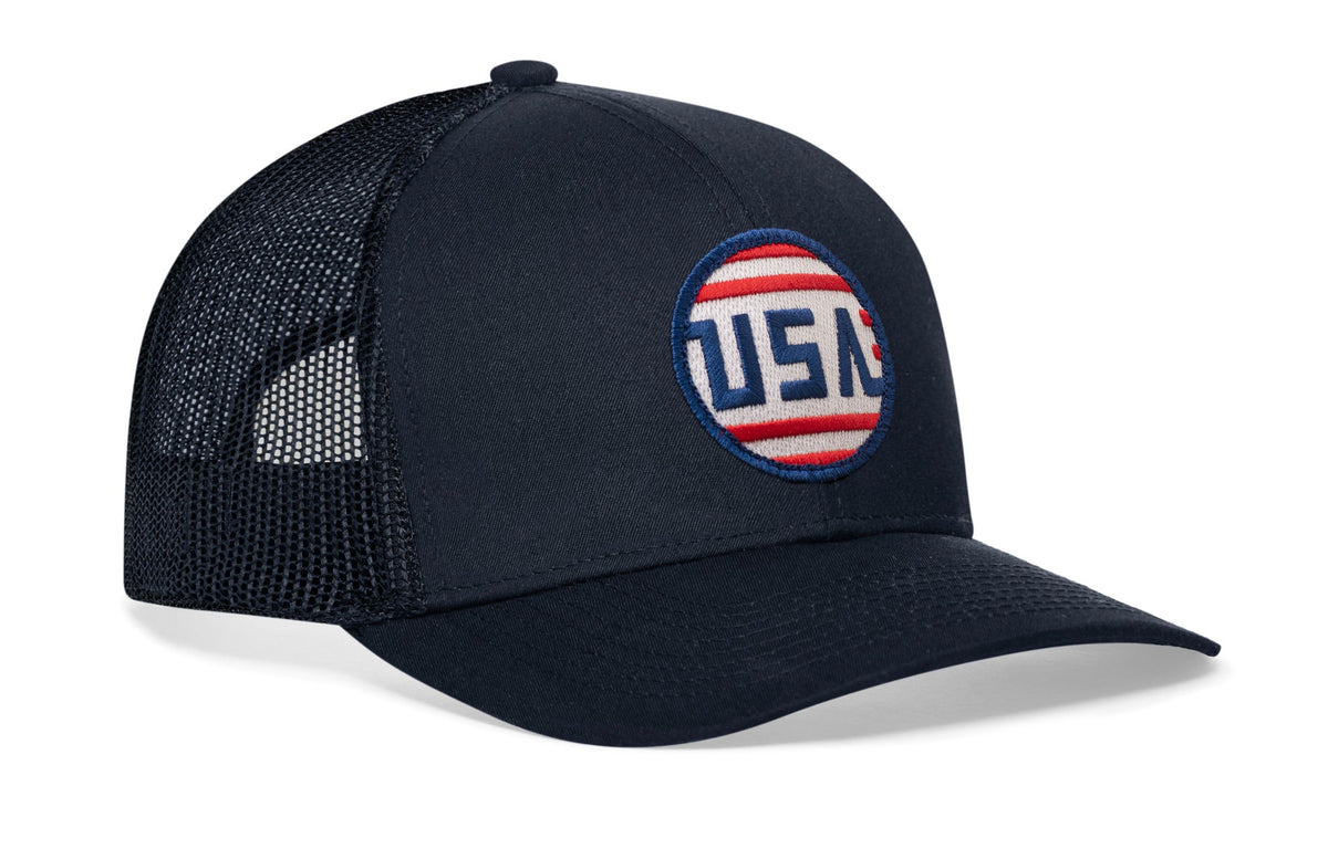 USA Stripes Trucker Hat  |  America Snapback