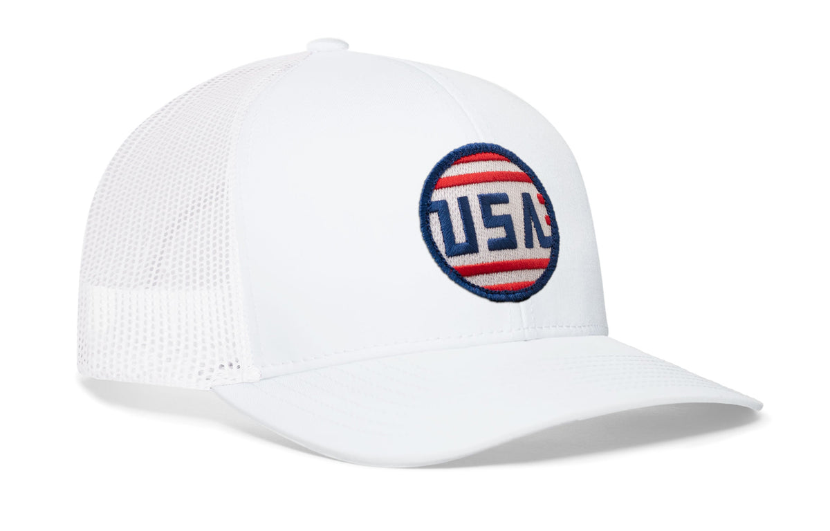 USA Stripes Trucker Hat  |  America Snapback