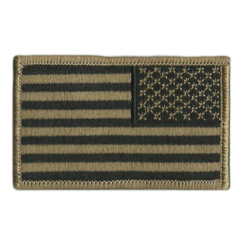 Reverse USA Shoulder Patches - Iron-On