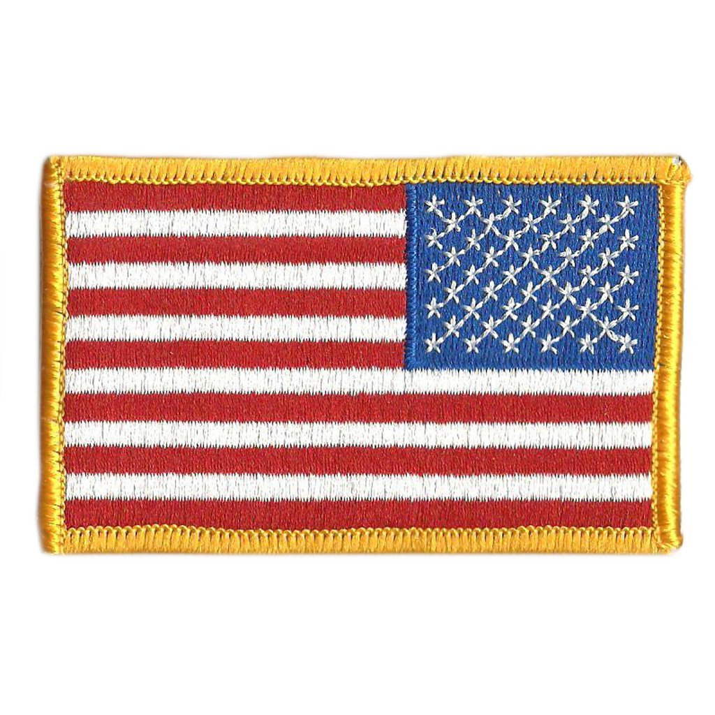 Reverse USA Shoulder Patches - Iron-On