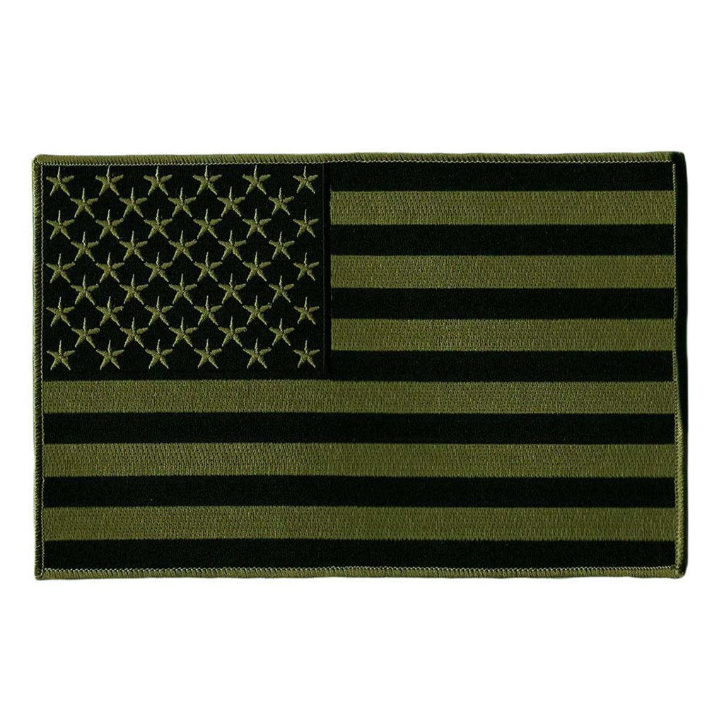 USA Flag Patches - Motorcycle Vest - Iron-On