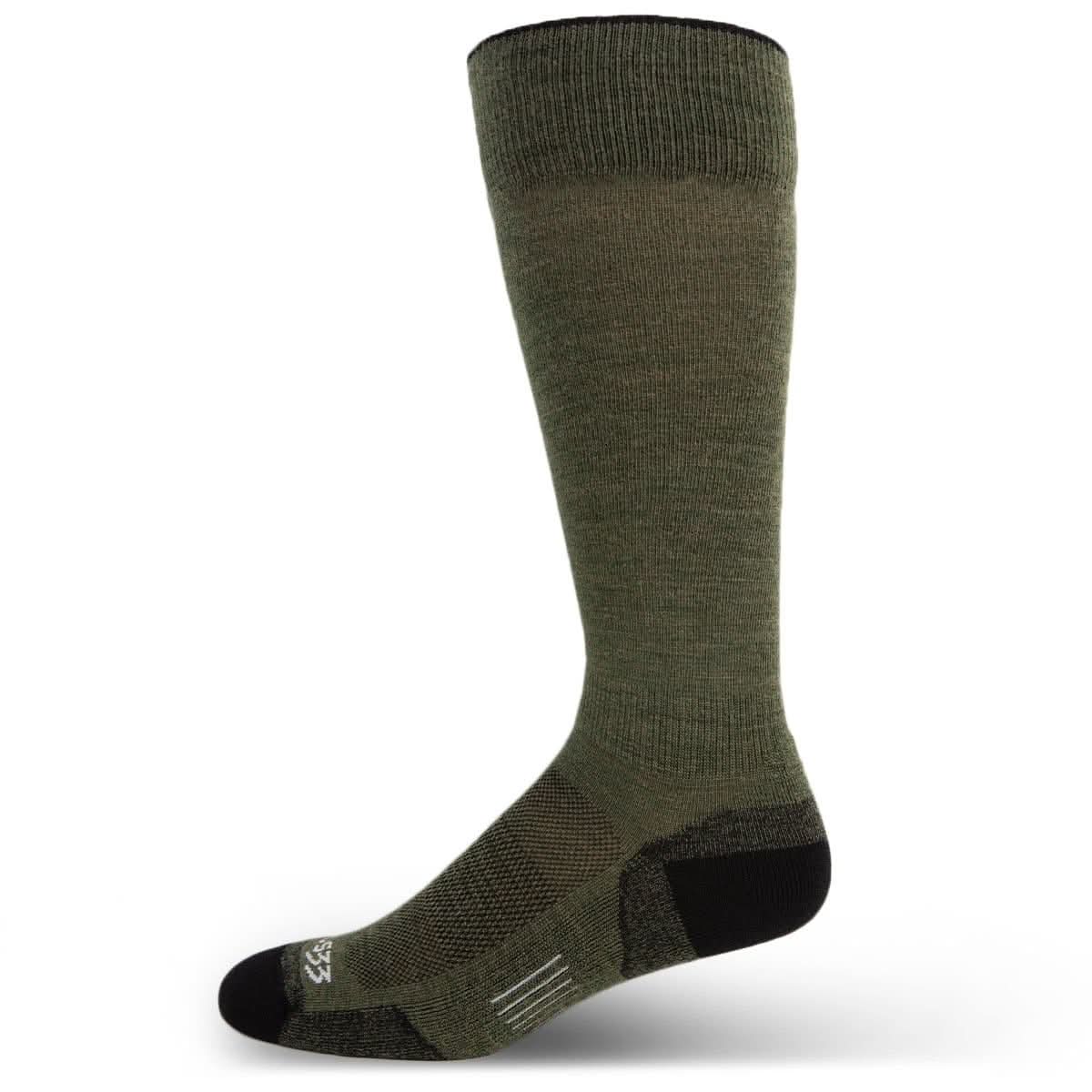 Microweight Cushion - Over the Calf Wool Socks Mountain Heritage