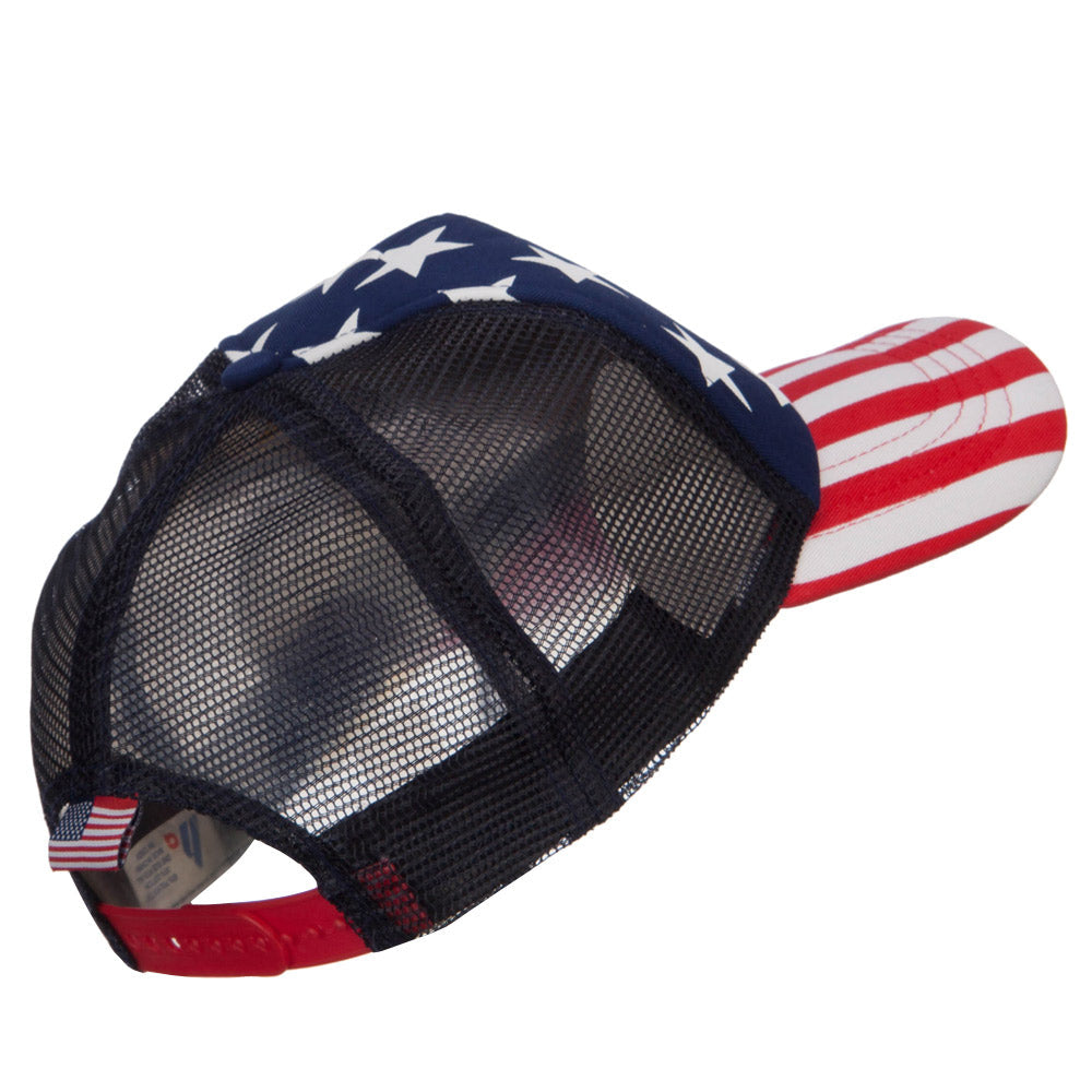 5 Panel Foam Trucker USA Cap