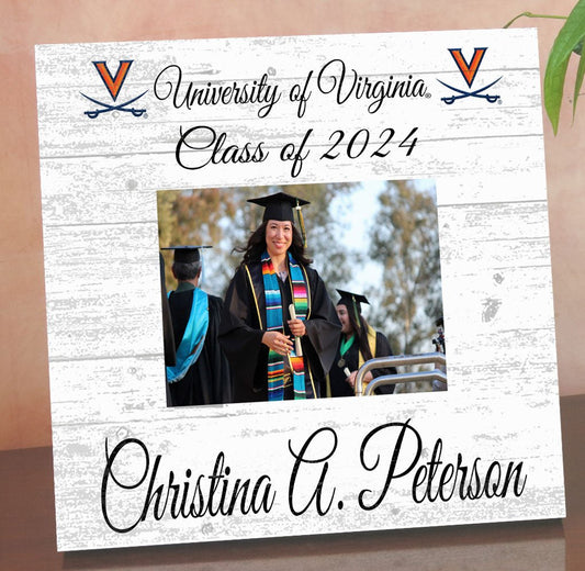 UVA Graduation Frame - Class Year Picture Plaque - Custom - Upload Your Photo, Name & Class Year – 10.5"x10.5"