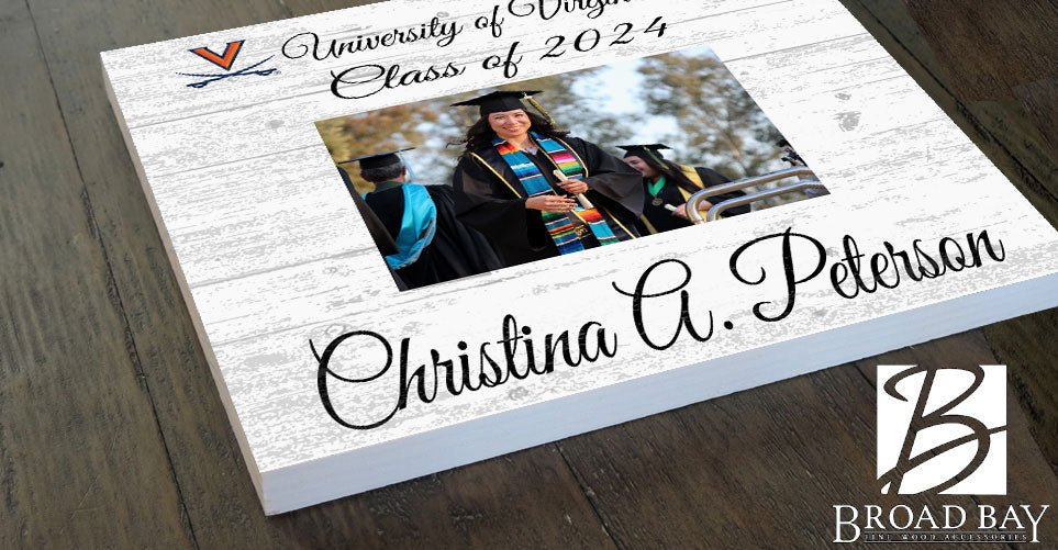 UVA Graduation Frame - Class Year Picture Plaque - Custom - Upload Your Photo, Name & Class Year – 10.5"x10.5"
