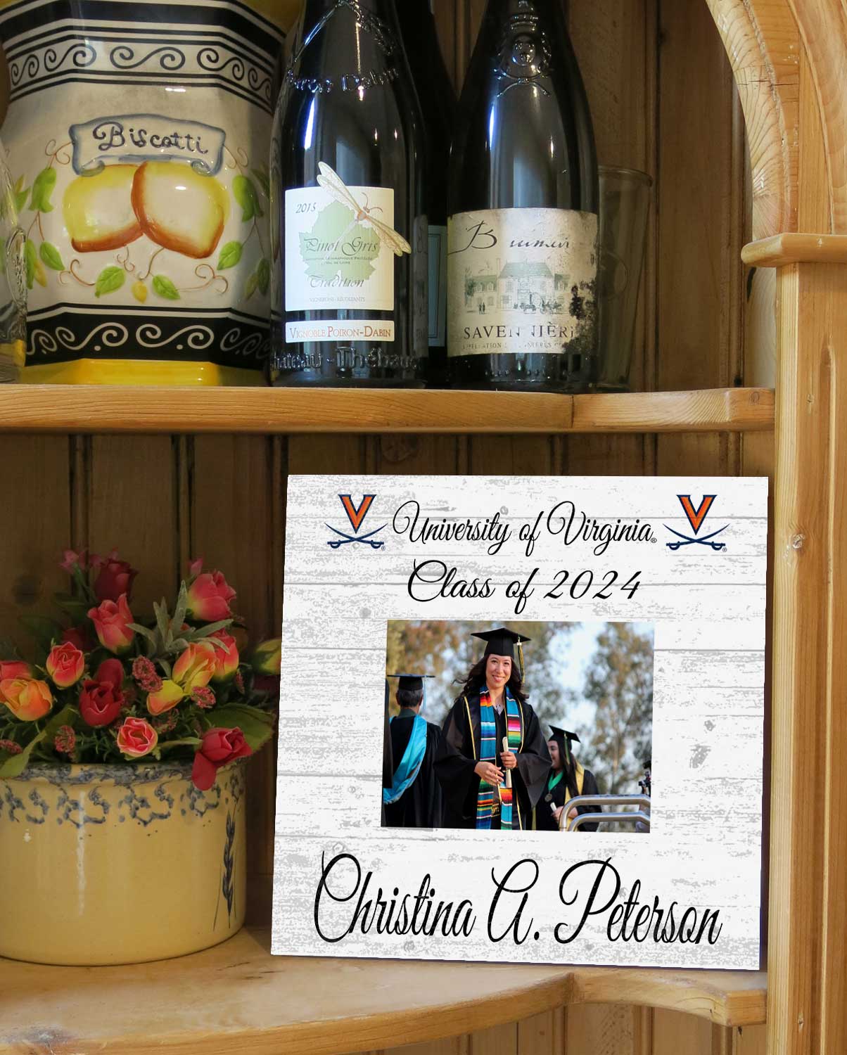 UVA Graduation Frame - Class Year Picture Plaque - Custom - Upload Your Photo, Name & Class Year – 10.5"x10.5"