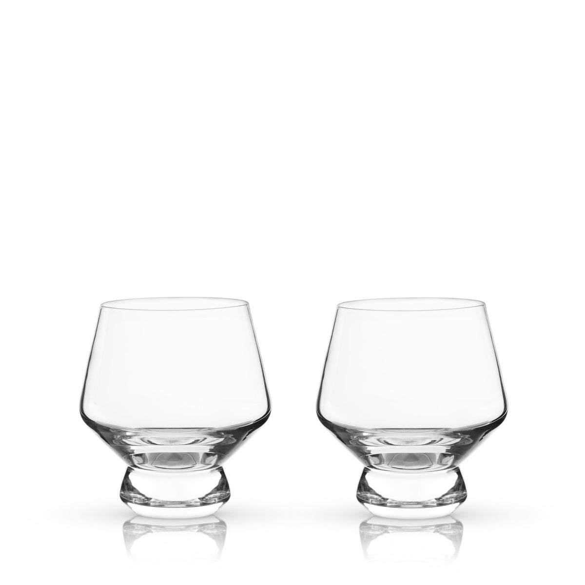 Raye Footed Crystal Punch Glasses Set of 2