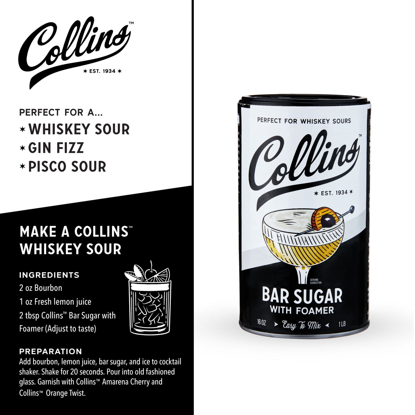 Bar Sugar with Foamer 16 oz