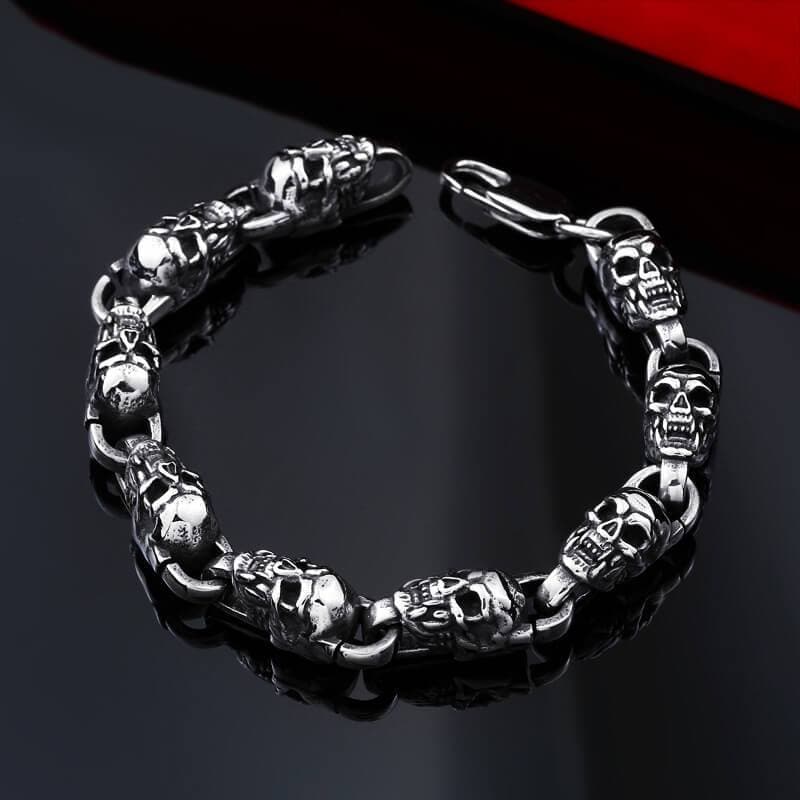Vampire Skull Stainless Steel Bracelet