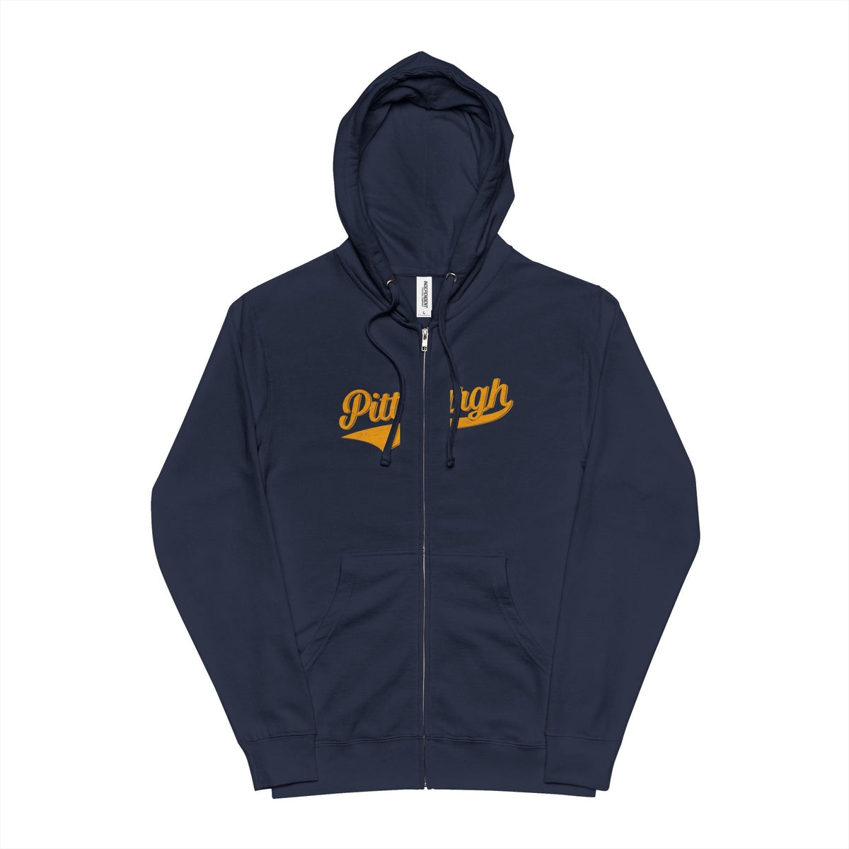 Varsity Retro Zip Hoodie - Unisex Fleece Hoodie With Zipper, Cotton Polyester Blend