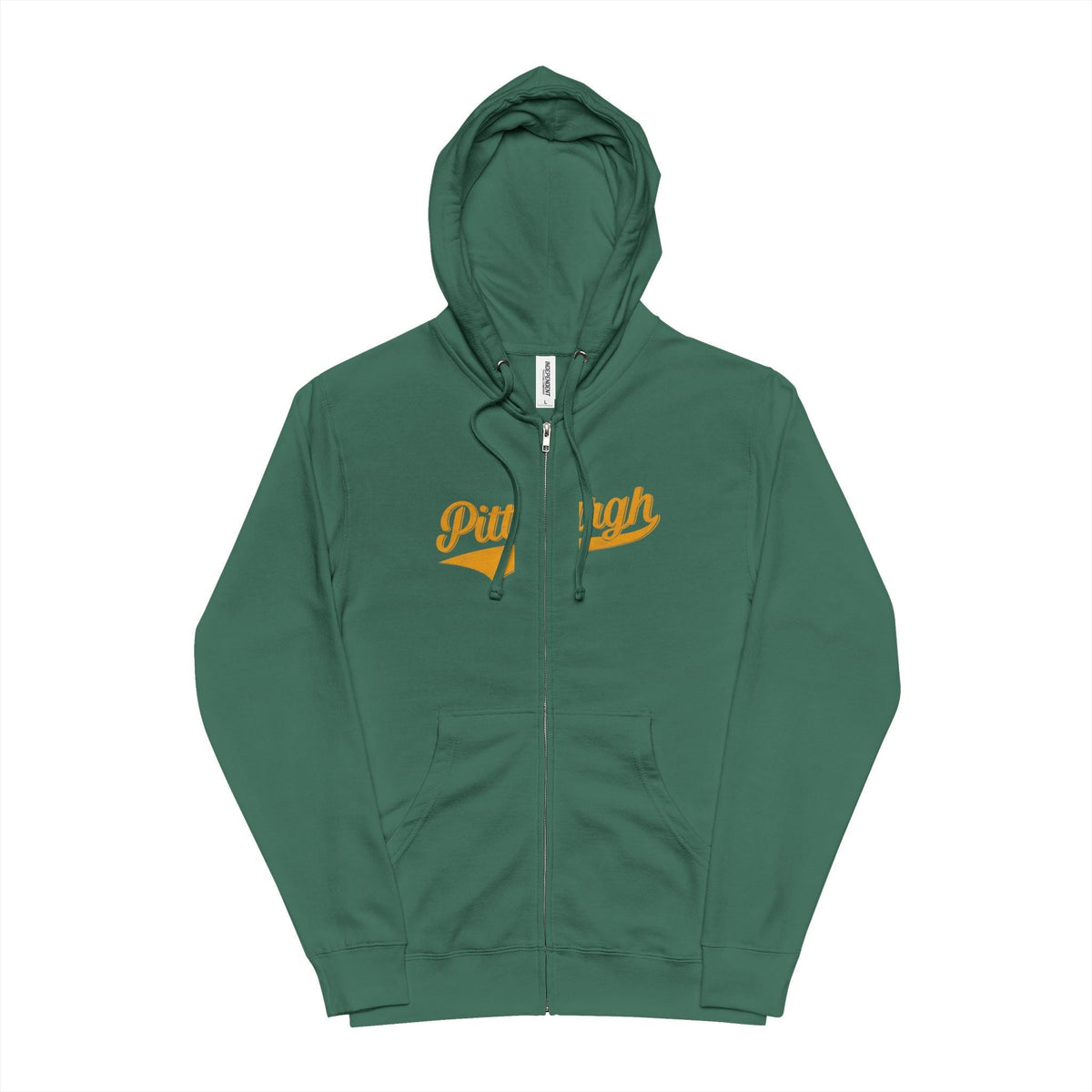 Varsity Retro Zip Hoodie - Unisex Fleece Hoodie With Zipper, Cotton Polyester Blend