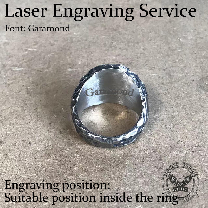 Vegvisir Magic Compass Stainless Steel Viking Ring