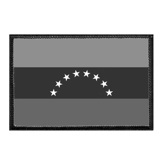 Venezuela Flag - Black and White - Removable Patch