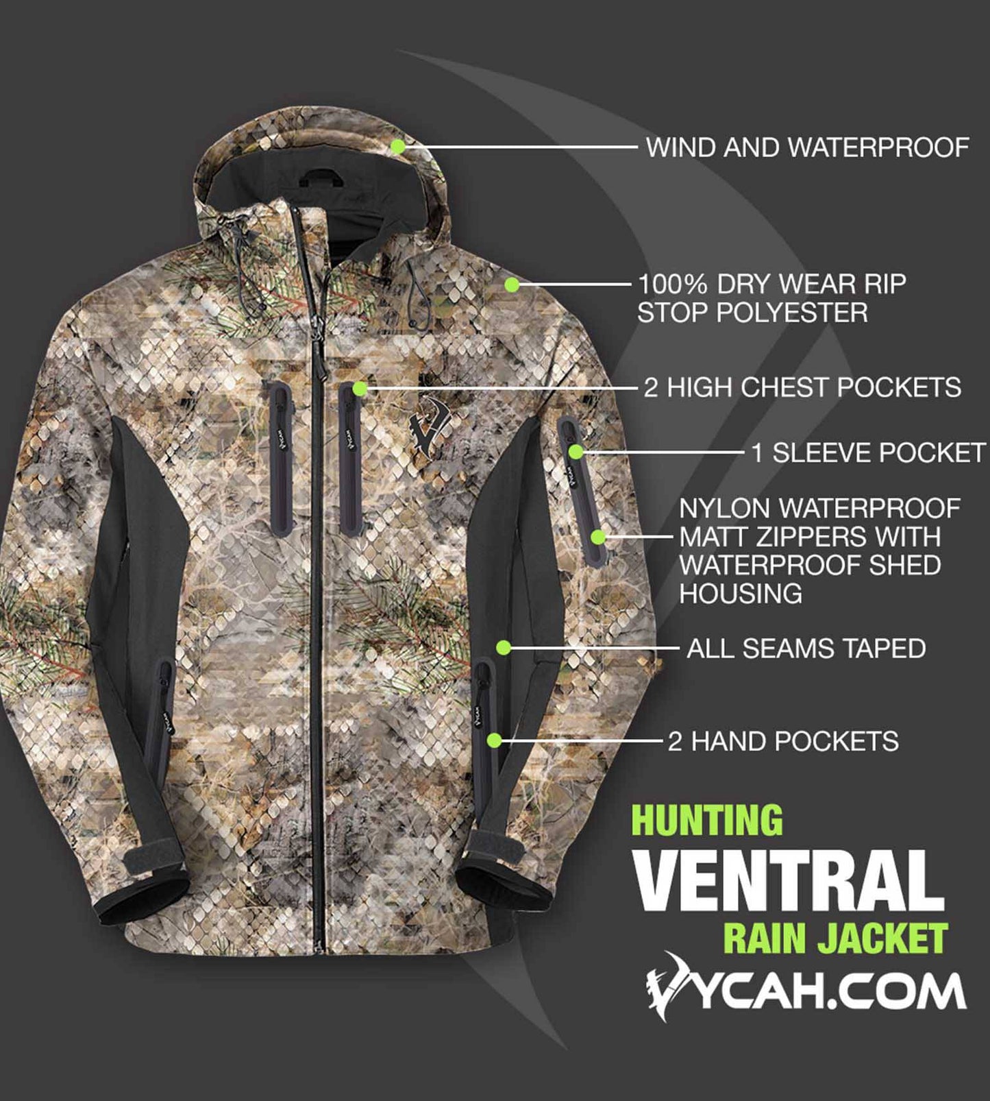Vycah Ventral Rain Jacket - Fall