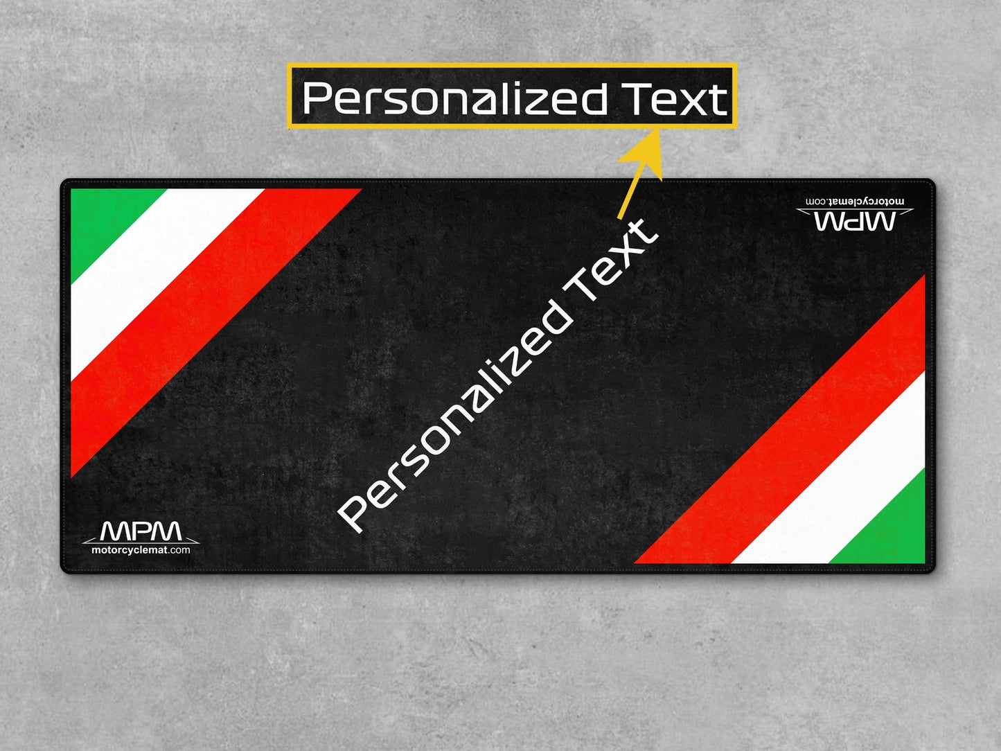 MPM Motorcycle Mat for Vespa Italian Flag- MM7216
