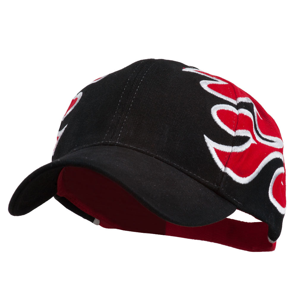 Vintage Flame Design Cotton Cap