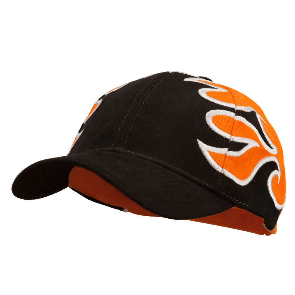 Vintage Flame Design Cotton Cap