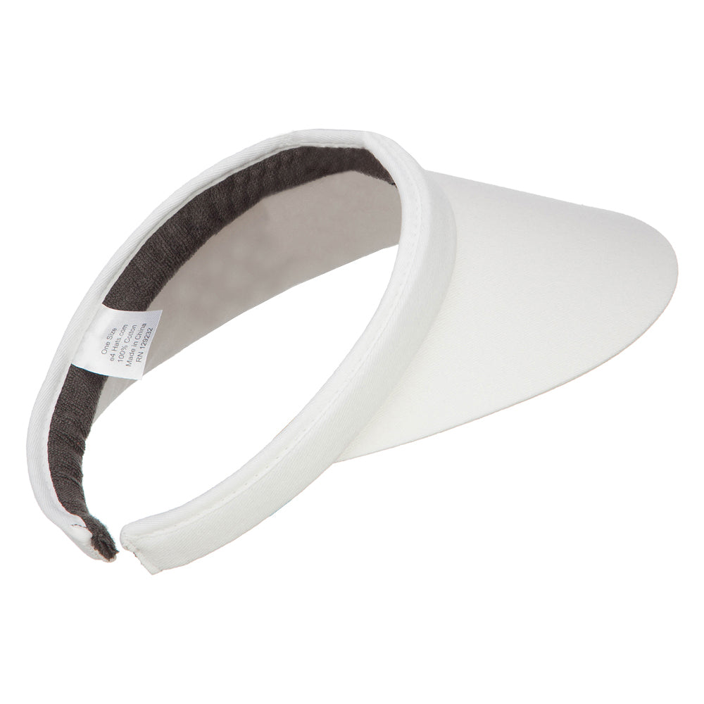 Cotton Small Clip On 4 Inch Bill Visor