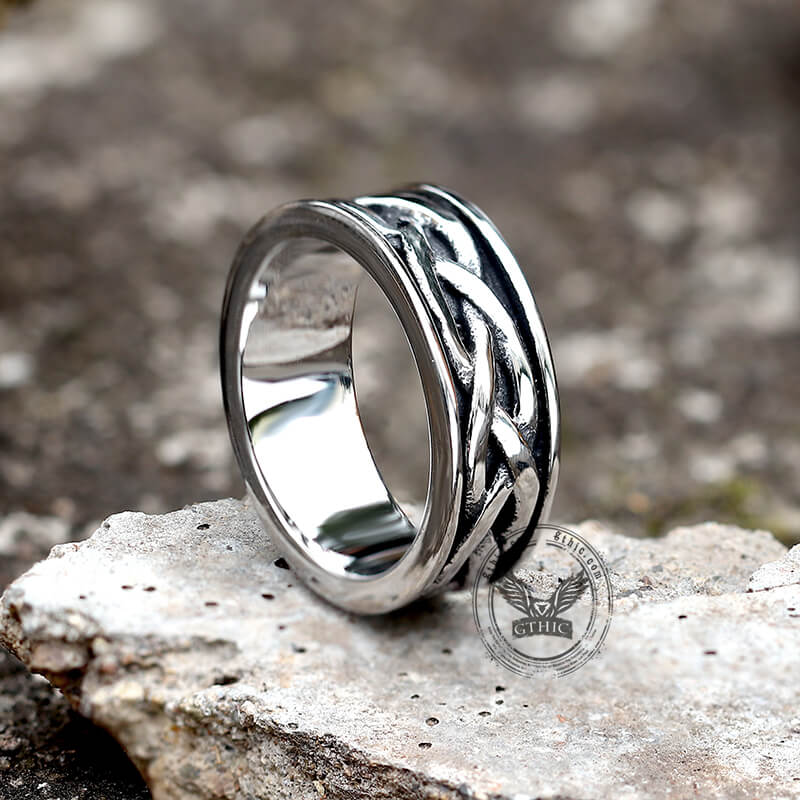 Viking Celtic Knot Stainless Steel Band Ring