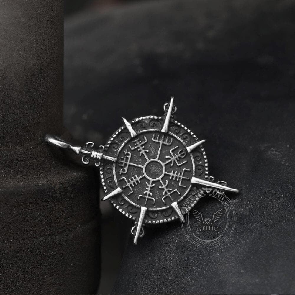 Viking Compass Vegvisir Stainless Steel Pendant